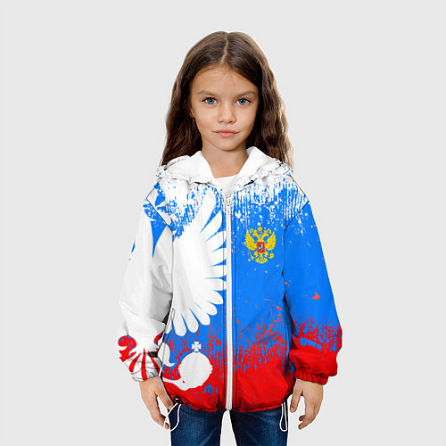 Детская куртка Я русский герб / 3D-Белый – фото 3