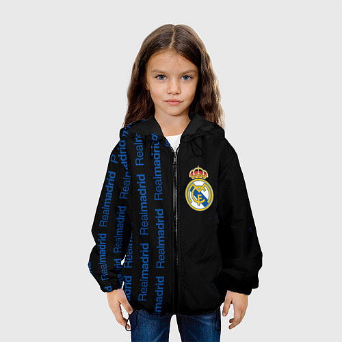 Детская куртка REAL MADRID Разводы / 3D-Черный – фото 3