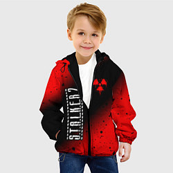 Куртка с капюшоном детская С Т А Л К Е Р 2 Минимализм, цвет: 3D-черный — фото 2