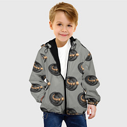 Куртка с капюшоном детская АБСТРАКТ СПИРАЛЬНЫЙ, цвет: 3D-черный — фото 2