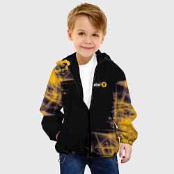 Куртка с капюшоном детская FALLOUT 76 фолаут, цвет: 3D-черный — фото 2