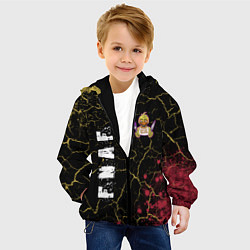 Куртка с капюшоном детская FIVE NIGHTS AT FREDDYS - ЧИКА Краска, цвет: 3D-черный — фото 2