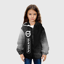 Куртка с капюшоном детская VOLVO Графика Вертикально, цвет: 3D-черный — фото 2