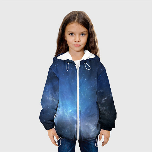 Детская куртка Манящий космос / 3D-Белый – фото 3