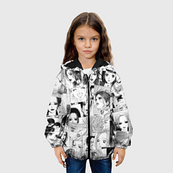 Куртка с капюшоном детская Nana pattern, цвет: 3D-черный — фото 2