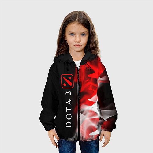 Детская куртка DOTA 2 Пламя Вертикально / 3D-Черный – фото 3