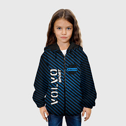 Куртка с капюшоном детская VOLVO Volvo Sport Карбон, цвет: 3D-черный — фото 2