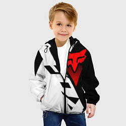 Куртка с капюшоном детская MOTO FOX - Мотокросс, цвет: 3D-черный — фото 2