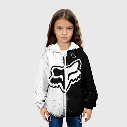 Куртка с капюшоном детская FOX MOTOCROSS - ФОКС МОТОКРОСС, цвет: 3D-белый — фото 2