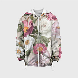 Детская куртка Цветы Розовый Сад Пион и Роз