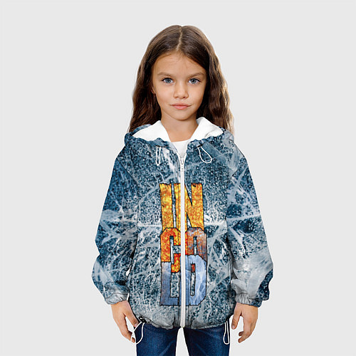 Детская куртка IN COLD logo with ice / 3D-Белый – фото 3