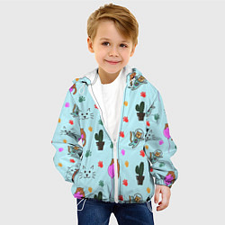 Куртка с капюшоном детская ИГРИВЫЕ КОТЯТА, цвет: 3D-белый — фото 2