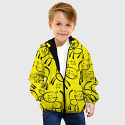 Куртка с капюшоном детская CAT AND MOUSE, цвет: 3D-черный — фото 2