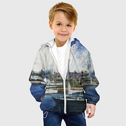 Куртка с капюшоном детская Во французской гавани, цвет: 3D-белый — фото 2