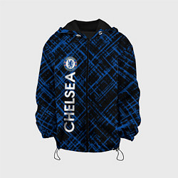 Куртка с капюшоном детская Челси footbal club, цвет: 3D-черный