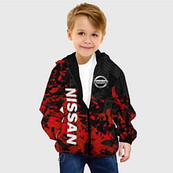 Куртка с капюшоном детская Nissan Спортивный стиль, цвет: 3D-черный — фото 2
