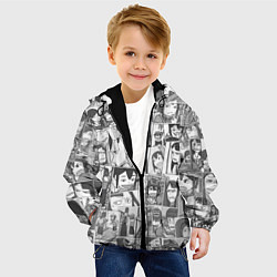 Куртка с капюшоном детская Руки прочь от кинокружка паттерн, цвет: 3D-черный — фото 2