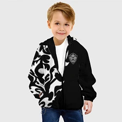 Куртка с капюшоном детская ПРОКЛЯТЫЙ ЩИТ ВОСХОЖДЕНИЕ ГЕРОЯ, цвет: 3D-черный — фото 2