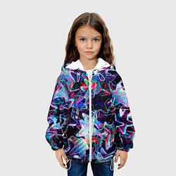 Куртка с капюшоном детская Neon Stars, цвет: 3D-белый — фото 2