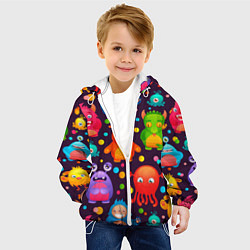 Куртка с капюшоном детская CHARMING MONSTERS, цвет: 3D-белый — фото 2
