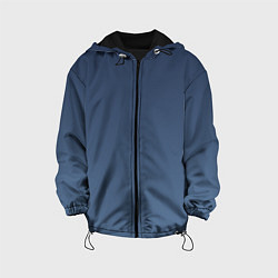 Куртка с капюшоном детская Gradient Dark Blue, цвет: 3D-черный