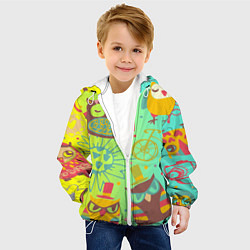 Куртка с капюшоном детская Весёлые совы, цвет: 3D-белый — фото 2