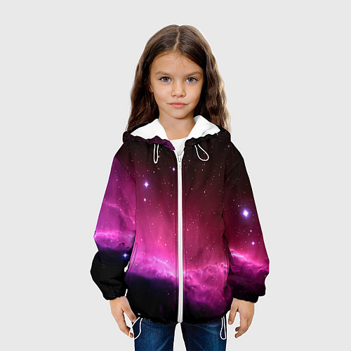 Детская куртка Night Nebula / 3D-Белый – фото 3