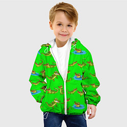 Куртка с капюшоном детская CHARMING CROCODILES, цвет: 3D-белый — фото 2