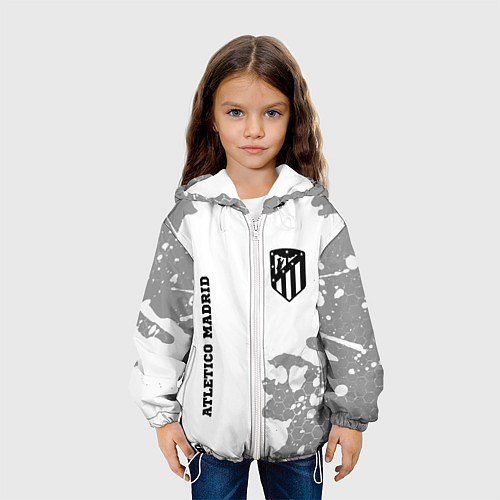 Детская куртка Atletico Madrid Sport на темном фоне / 3D-Белый – фото 3