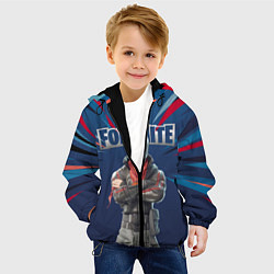 Куртка с капюшоном детская Fortnite Герой асфальта Burnout Video game, цвет: 3D-черный — фото 2