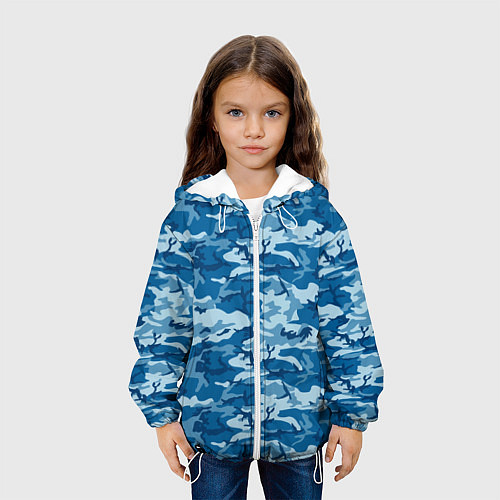Детская куртка Камуфляж морской / 3D-Белый – фото 3