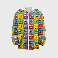 Куртка с капюшоном детская Игра Сuphead, цвет: 3D-белый
