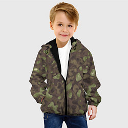 Куртка с капюшоном детская Камуфляж Multicam, цвет: 3D-черный — фото 2