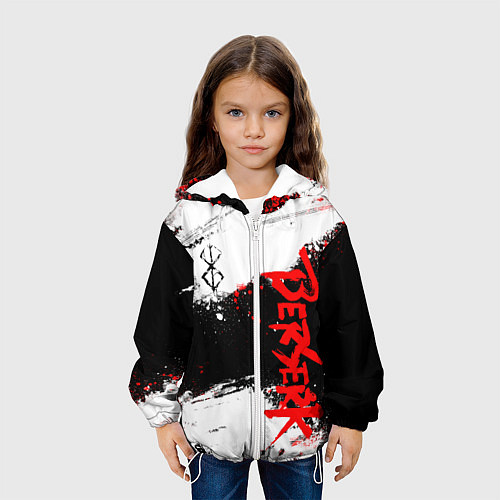 Детская куртка БЕРСЕРК : Спортивная форма - Клеймо жертвы / 3D-Белый – фото 3