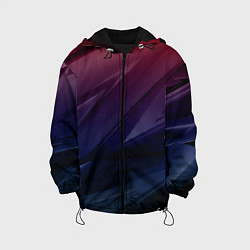 Куртка с капюшоном детская Geometry violet dark, цвет: 3D-черный