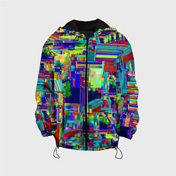 Куртка с капюшоном детская Vanguard fractal pattern, цвет: 3D-черный