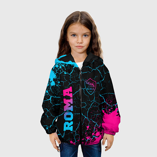 Детская куртка Roma - neon gradient / 3D-Черный – фото 3
