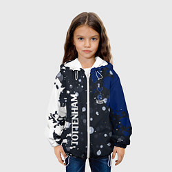 Куртка с капюшоном детская Tottenham hotspur Краска, цвет: 3D-белый — фото 2