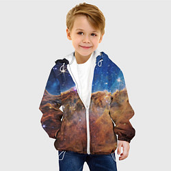 Куртка с капюшоном детская Туманность Киля, цвет: 3D-белый — фото 2