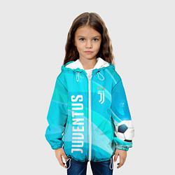 Куртка с капюшоном детская Ювентус Абстракция, цвет: 3D-белый — фото 2