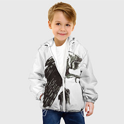 Куртка с капюшоном детская Graphic owl, цвет: 3D-белый — фото 2