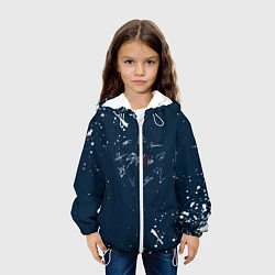 Куртка с капюшоном детская Stray Kids - брызги, цвет: 3D-белый — фото 2