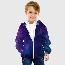 Куртка с капюшоном детская Stray пламя, цвет: 3D-белый — фото 2