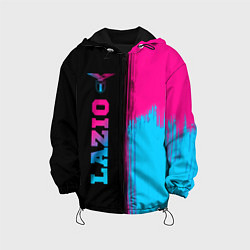 Куртка с капюшоном детская Lazio - neon gradient: по-вертикали, цвет: 3D-черный