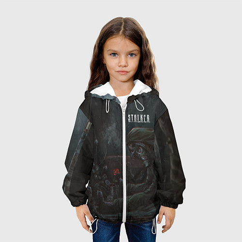 Детская куртка STALKER С Розой / 3D-Белый – фото 3
