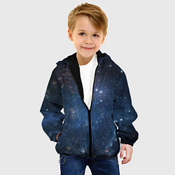 Куртка с капюшоном детская Молчаливый космос, цвет: 3D-черный — фото 2