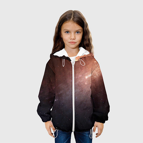 Детская куртка Космос из сердца / 3D-Белый – фото 3
