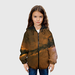 Куртка с капюшоном детская Карамельная галактика, цвет: 3D-черный — фото 2