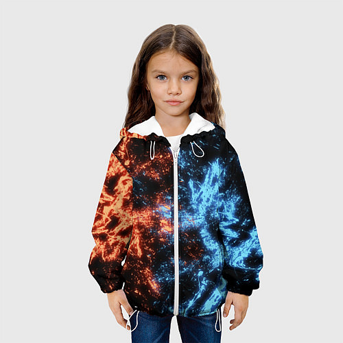 Детская куртка Fire and Water Огонь и вода / 3D-Белый – фото 3