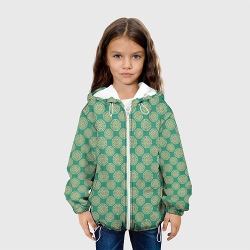 Детская куртка Точечные классические узоры / 3D-Белый – фото 3